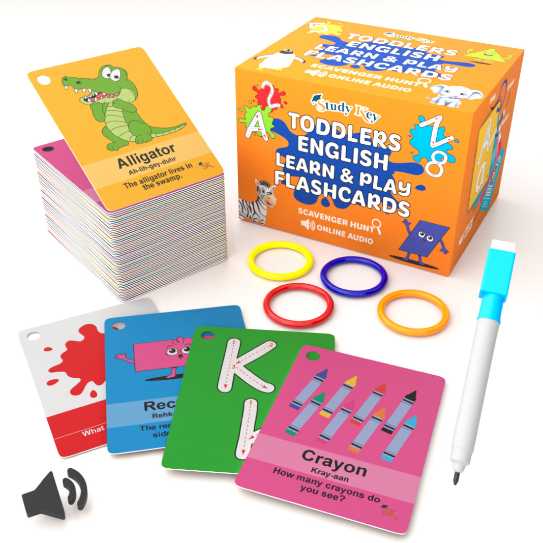 Toddlers English Learn & Play Flash Cards