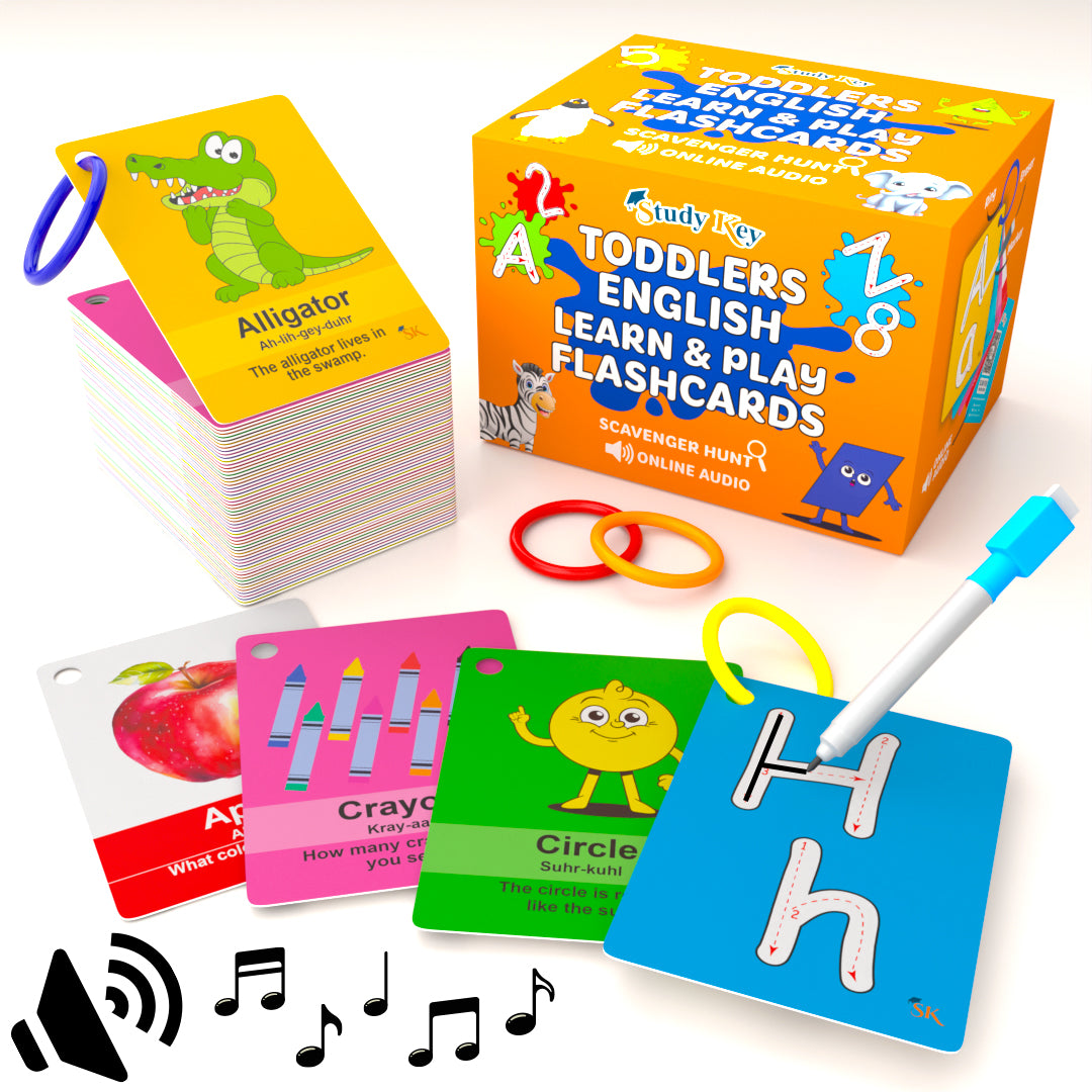 Toddlers English Learn & Play Flash Cards