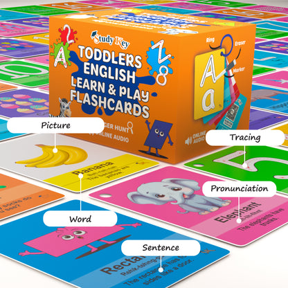 Toddlers English Learn & Play Flash Cards