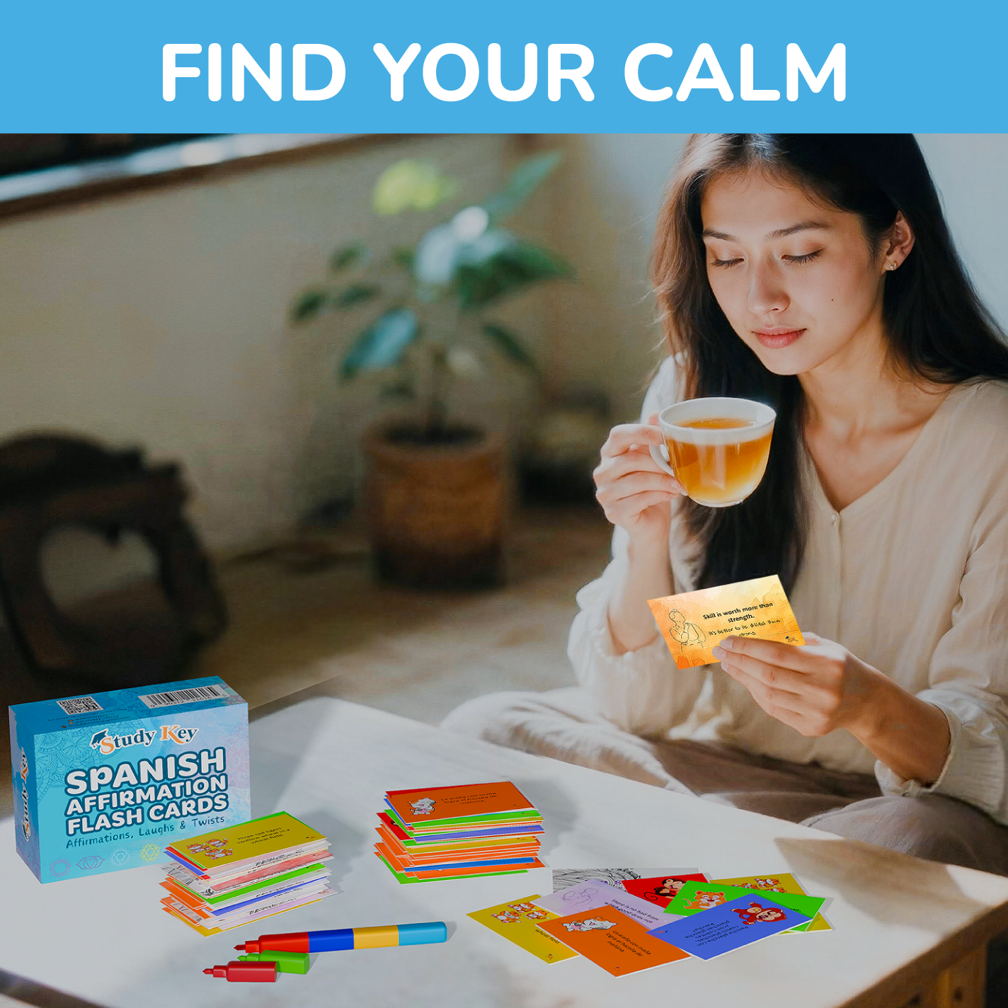 Affirmation cards, Tongue twisters, Coloring Mandalas!